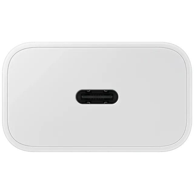 SAMSUNG 25W Type C Fast Charger (Adapter Only, Support PD 3. PPS, White)
