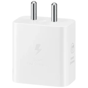 SAMSUNG 25W Type C Fast Charger (Adapter Only, Support PD 3. PPS, White)